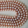 14" Strand Natural Freshwater Pearl Beads Round / Potato Purple 5mm  7mm, 9mm Grade B