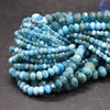 High Quality Grade A Natural Apatite Semi-Precious Gemstone Faceted Rondelle / Spacer Beads - 3mm, 4mm, 6mm, 8mm sizes