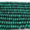 High Quality Grade A Natural Malachite (green) Semi-Precious Gemstone Rondelle / Spacer Beads - 4mm, 6mm, 8mm sizes