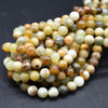 High Quality Grade A Natural Flower Jade Semi-precious Gemstone Round Beads - 4mm, 6mm, 8mm, 10mm sizes