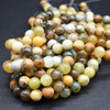 High Quality Grade A Natural Flower Jade Semi-precious Gemstone Round Beads - 4mm, 6mm, 8mm, 10mm sizes