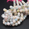 High Quality Grade A Natural Beryl / Morganite Frosted / Matte Semi-Precious Gemstone Round Beads - 4mm, 6mm, 8mm, 10mm sizes