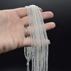 High Quality Grade A Natural Rainbow Moonstone Semi-Precious Gemstone FACETED Round Beads - 2mm - 15" long