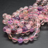 High Quality Grade A Natural Auralite Crystal Quartz Semi-Precious Gemstone Round Beads - 4mm, 6mm, 8mm, 10mm sizes - 15" long