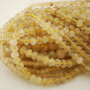High Quality Grade A Natural Gold Rutilated Quartz Semi-Precious Gemstone FACETED Rondelle Spacer Beads - 4mm, 6mm, 8mm sizes - 15" long