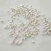 Italian 925 Sterling Silver Findings - 50 Sterling Silver Diamond Cut Round Beads - 3mm - Made in Italy (Ref-XL)