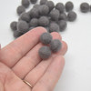 100% Wool Felt Balls - 1cm - Ash Grey - 50 Count / 100 Count