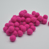 100% Wool Felt Balls - 1cm - Fuchsia Pink - 50 Count / 100 Count