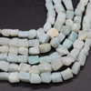 Raw Natural Amazonite Semi-precious Gemstone Chunky Nugget Beads - approx 8mm - 10mm x 10mm - 12mm - approx 15" long strand