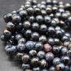 High Quality Grade AA Natural African Blue Pietersite Semi-Precious Gemstone Round Beads - 8mm - 15" strand