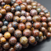 High Quality Grade A Natural African Blue Pietersite Semi-precious Gemstone Round Beads - 4mm, 6mm, 8mm, 10mm sizes - Approx 15" strand