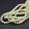 High Quality Grade A Natural Ivory Jasper Semi-Precious Gemstone Round Beads - 4mm, 6mm, 8mm, 10mm sizes - 15" long