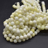 High Quality Grade A Natural Ivory Jasper Semi-Precious Gemstone Round Beads - 4mm, 6mm, 8mm, 10mm sizes - 15" long