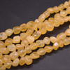 High Quality Grade A Natural Aragonite (Orange) Semi-precious Gemstone Pebble Tumbledstone Nugget Beads - approx 5mm - 8mm - 15" long strand