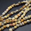 High Quality Grade A Natural Crazy Lace Agate Semi-precious Gemstone Pebble Tumbledstone Nugget Beads - approx 5mm - 8mm - 15" long strand