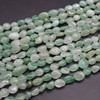 High Quality Grade A Natural Green Aventurine Semi-precious Gemstone Pebble Tumbledstone Nugget Beads - approx 5mm - 8mm - 15" long strand