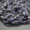 High Quality Grade A Natural Iolite Semi-precious Gemstone Pebble Tumbledstone Nugget Beads - approx 5mm - 8mm - 15" long strand