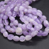 High Quality Grade A Natural Light Purple Mauve Amethyst Semi-precious Gemstone Pebble Tumbledstone Nugget Beads - approx 5mm - 8mm - 15" long strand