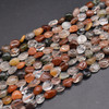 High Quality Grade A Natural Mixed Rutile Quartz Semi-precious Gemstone Pebble Tumbledstone Nugget Beads - approx 5mm - 8mm - 15" long strand