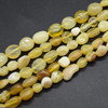 High Quality Grade A Natural Yellow Opal Semi-precious Gemstone Pebble Tumbledstone Nugget Beads - approx 5mm - 8mm - 15" long strand