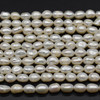 Natural Freshwater Baroque Pearl Pebble Nugget Beads - White - 4 Sizes - 14" long