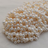 High Quality Grade A Natural Freshwater Rice Pearl Beads - Top Drilled - White - 14" long