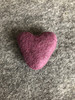 100% Wool Felt Heart - 6cm -  5 Count - Various Colours