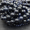 Blue Goldstone Round Beads - 4mm, 6mm, 8mm, 10mm, 12mm