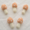 100% Wool Felt Mushrooms Toadstools - 5 Count - 4.5cm - Light Peach pink