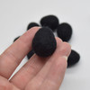 100% Wool Felt Eggs / Raindrops - 10 Count - Black
