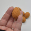 100% Wool Felt Eggs / Raindrops - 10 Count - Persian Orange