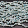 High Quality Grade A Natural Chinese Amazonite Semi-precious Gemstone Chips Nuggets Beads - 5mm - 8mm, approx 32" Strand