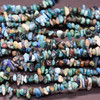 High Quality Grade A Natural Chrysocolla Semi-precious Gemstone Chips Nuggets Beads - 5mm - 8mm, approx 32" Strand