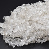 High Quality Grade A Natural Crystal Quartz Semi-precious Gemstone Chips Nuggets Beads - 5mm - 8mm, approx 32" Strand