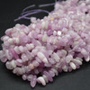 High Quality Grade A Natural Kunzite Semi-precious Gemstone Chips Nuggets Beads - 5mm - 8mm, approx 16" Strand