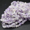High Quality Grade A Natural Mauve Amethyst Semi-precious Gemstone Chips Nuggets Beads - 5mm - 8mm, approx 32" Strand