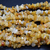 High Quality Grade A Natural Yellow Jade Semi-precious Gemstone Chips Nuggets Beads - 5mm - 8mm, approx 32" Strand