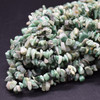 High Quality Grade A Natural Qinghai Jade Semi-precious Gemstone Chips Nuggets Beads - 5mm - 8mm, approx 32" Strand