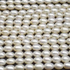 High Quality Grade A Natural Freshwater Rice Pearl Beads - White - approx 9mm - 10mm - approx 14.5" long