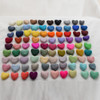 100% Wool Felt Hearts - 10 Count - Pick & Mix from 90 colours - approx 3cm