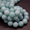 High Quality Grade AAA Natural Amazonite Semi-Precious Gemstone Round Beads - 12mm - 15" strand