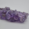 High Quality Natural Grade A Light Lavender Purple Amethyst Semi-precious Gemstone Disc Coin Beads - 10 Count - 12mm