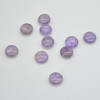 High Quality Natural Grade A Light Lavender Purple Amethyst Semi-precious Gemstone Disc Coin Beads - 10 Count - 12mm