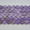 High Quality Natural Grade A Light Lavender Purple Amethyst Semi-precious Gemstone Disc Coin Beads - 10 Count - 12mm