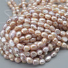 High Quality Grade A Natural Freshwater Baroque Nugget Pearl Beads - Purple - approx 9mm - 10mm - approx 14.5" long