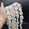 Natural Raw Agatized Solar Quartz Slice Gemstone Beads - 25mm - 30mm - 15" strand 