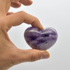 High Quality Natural Banded Amethyst Heart Semi-precious Gemstone Heart - 1 Gemstone Heart - 83 grams - #7