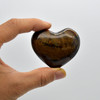 High Quality Natural Blue Tigers Eye Heart Semi-precious Gemstone Heart - 1 Gemstone Heart - 85 grams - #8