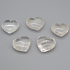 High Quality Natural Clear Quartz Semi-precious Gemstone Heart - 1 Gemstone Heart - 70g - 80g - approx 5.5cm x 4.5cm