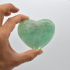 High Quality Natural Green Fluorite Heart Semi-precious Gemstone Heart - 1 Gemstone Heart - 158 grams - #7